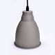 Lámpara colgante 1xE27/60W/230V gris 13,5cm